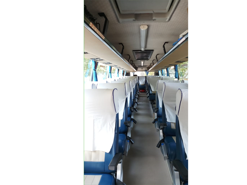 Volvo 41-Seater +Washroom Luxury Coach hire in Delhi