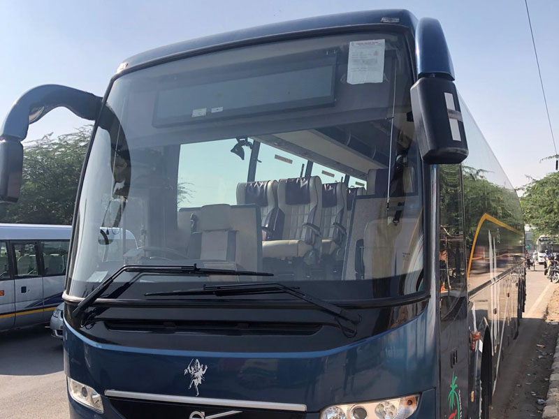 53 seater Multi Axle Volvo Luxury coach  hire in Delhi
